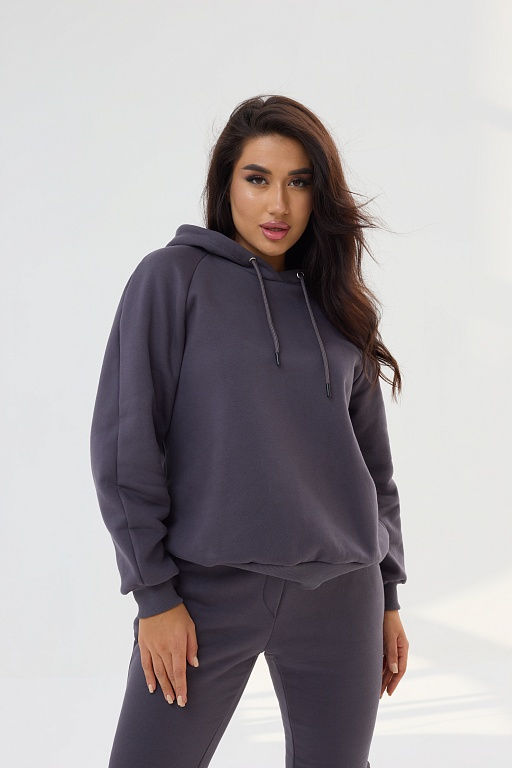 Костюм женский из Футера с начесом Графит Рост 160-175 см - Амавес-текстиль фото 9