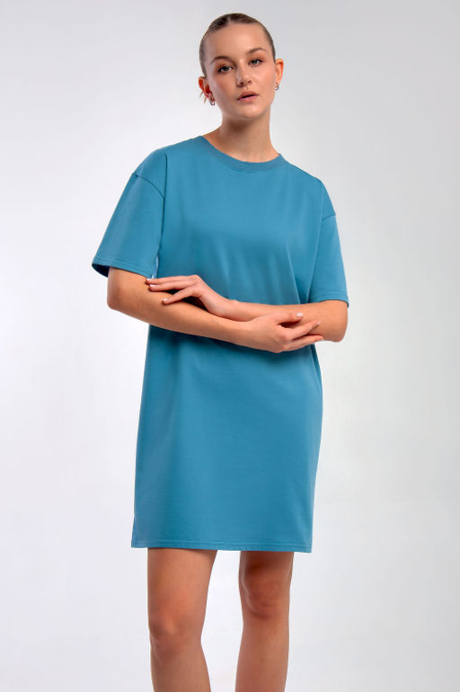 Арт. 4143 Туника женская 44-54 (6 шт) Цвет:джинс