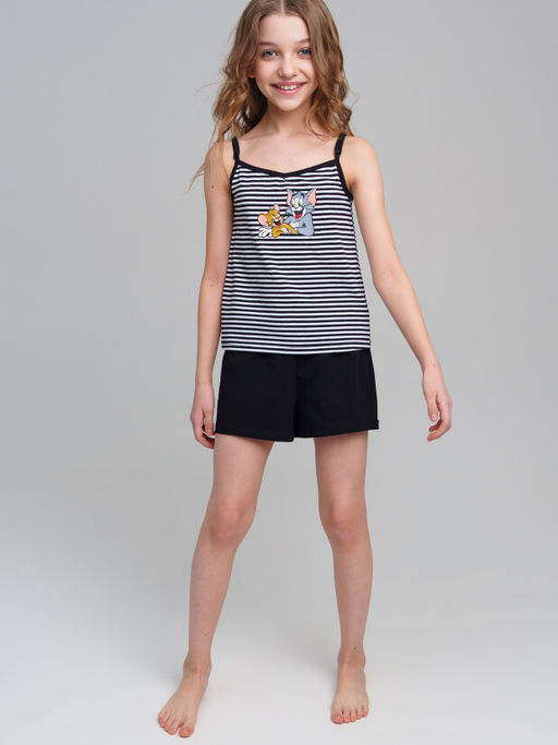 PlayToday / Комплект для девочки: топ, шорты  фото 5
