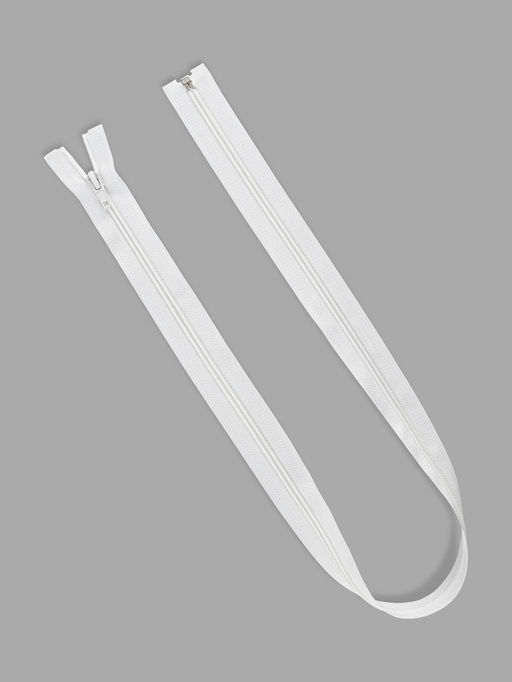 Цена за 10 шт. Молния «Спираль», №5, разъёмная, замок автомат, 80 см, белая