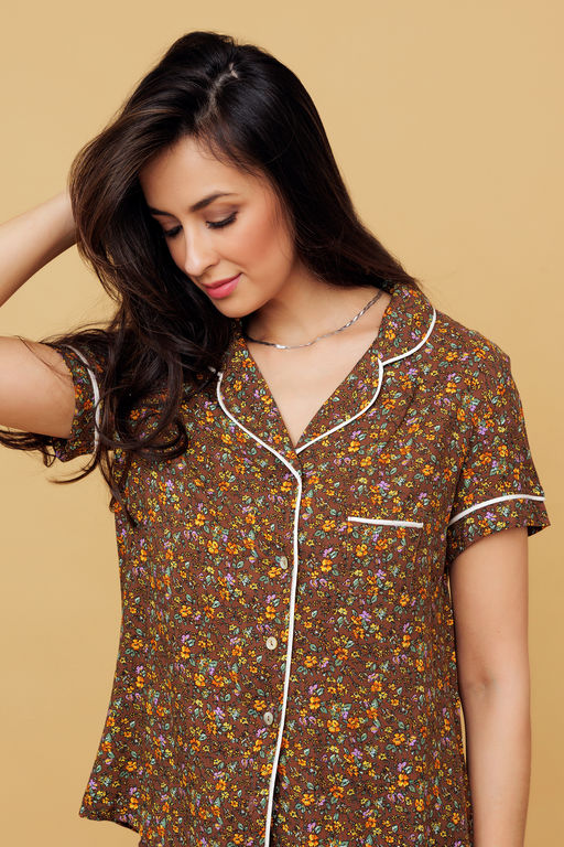 228 Пижама с рубашкой и шортами