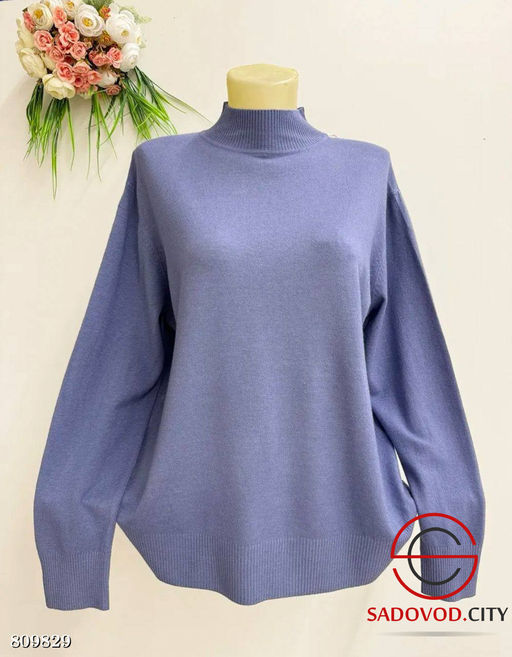 Теплая водолазка однотонная