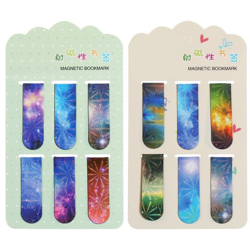 Набор магнитных закладок для книг Calligrata «Вселенная», 6 шт., МИКС