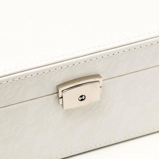 Шкатулка кожзам для украшений Цветочное кружево белая 9,5х16х22 см - Simaland фото 5