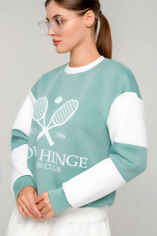 Арт. 15120 Свитшот женский 42-50 (5 шт) Цвет:полынь