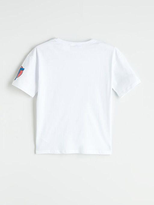 Bisiklet Yaka Tazmanya Canavar? Bask?l? Erkek ?ocuk Ti??rt