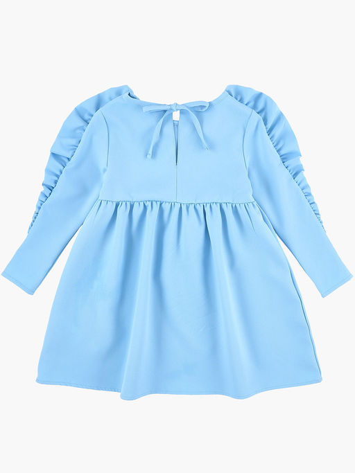 Оригинальное нарядное платье с длинными рукавами UD 6968 голубой - Mini maxi фото 6