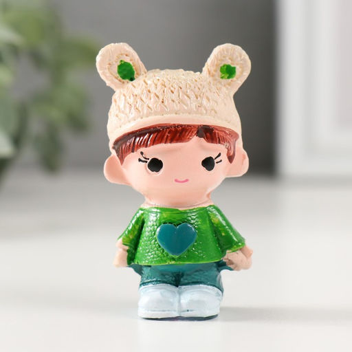 Цена за 4 шт. Фигурка полистоун «Малышка в шапке», 2.5×3.3×6 см, МИКС