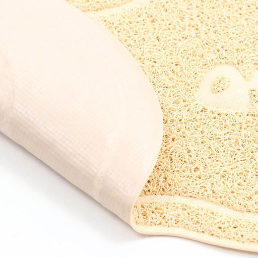 Коврик 2-в-1 под миску/туалет для животных два круга, 47 х 26 см, бежевый - Пижон фото 5