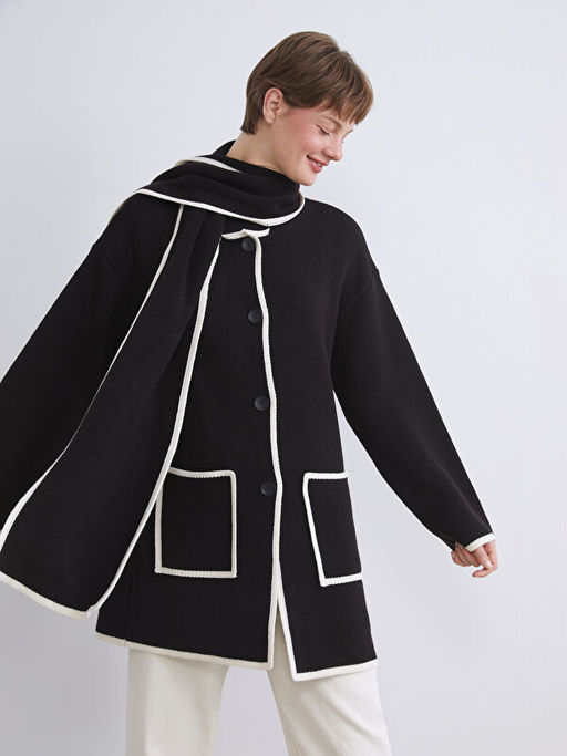 Atk?l? Oversize Kad?n Triko H?rka