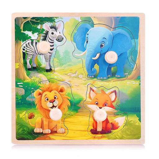 Пазл-вкладыш "Животные в лесу"