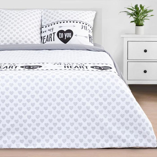 Постельное белье Этель евро My heart 200 *217 см, 240*220 см, 70*70 см -2 шт, бязь