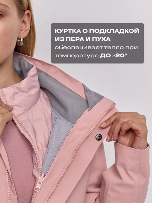 T3438-11 Куртка зимняя женская 3в1 - Strobbs фото 23