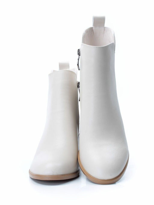 01-PCM341-2 BEIGE Ботинки демисезонные женские (натуральная кожа, байка)