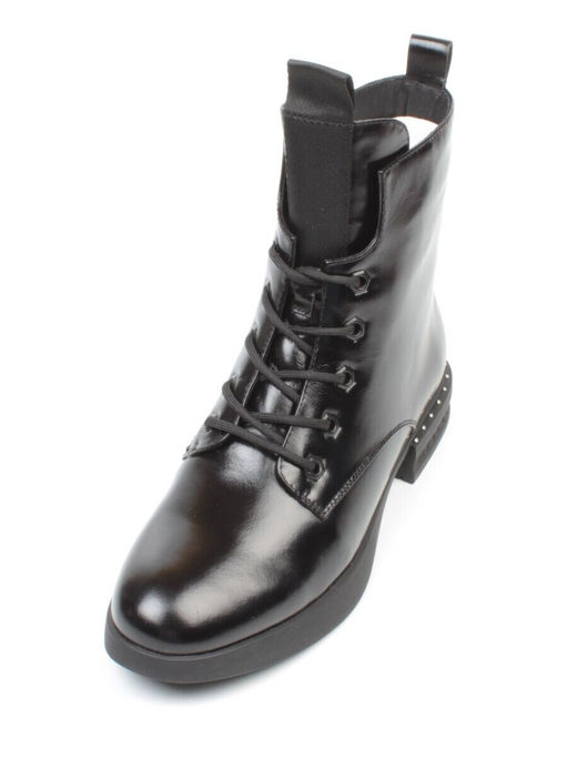 01-CH6315-21B100M BLACK Ботинки демисезонные женские (натуральная кожа, байка) - Фабричный китай фото 5