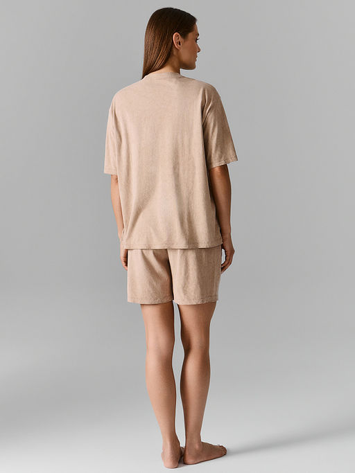 Комплект домашний женский бежевый с обработкой эйсид - Mark formelle фото 3