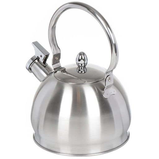 Чайник нерж. сталь 2 л со свистком матовый ручка металл. GS-04314-2.0L/SMY-088 /DANIKS/