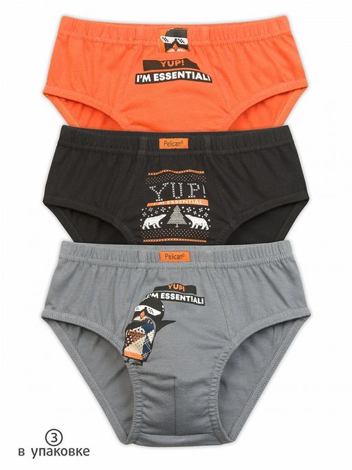 BULB3871(3шт. в упаковке) трусы для мальчиков