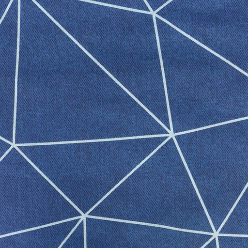 Постельное бельё 1,5 сп Полигон, тёмно-синий, 150х210 см, 150х210 см, 70х70 см, бязь, 105 г/м, 100% хлопок - Атра фото 4