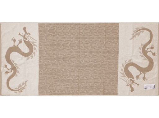 6с102.511ж2 Дракон-кайма (лен3) Полотенце махровое 67х150см