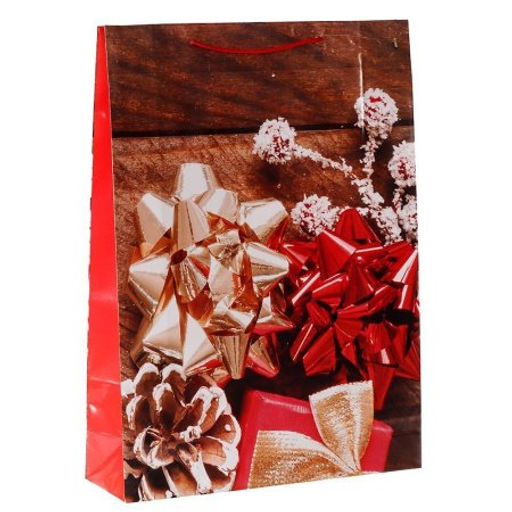 Цена за 12 шт. Пакет подарочный 55x40x13см / 449XL /уп 12/240/Новый год микс - Галеонтрейд фото 5