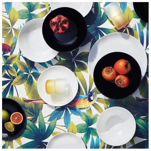 Набор столовый ДИВАЛИ черно-белый 19пр