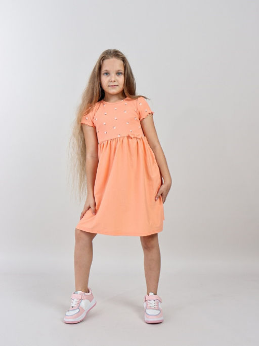 CRB wear / CWKG 63931-47 Платье для девочки,персиковый  фото 2