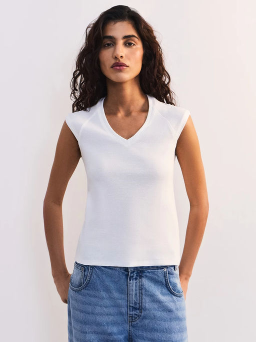 Футболка из хлопка с рукавом реглан / Zarina  фото 3