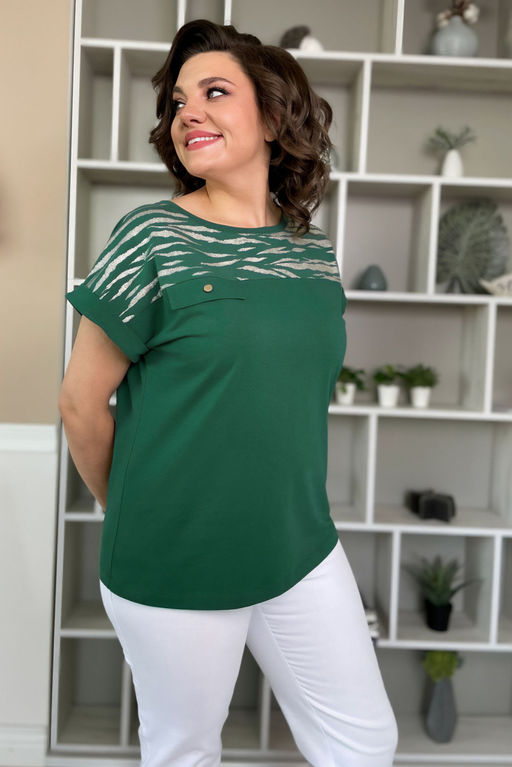 Футболка Rumoda 2135 темно-зеленый/короткий рукав  фото 8