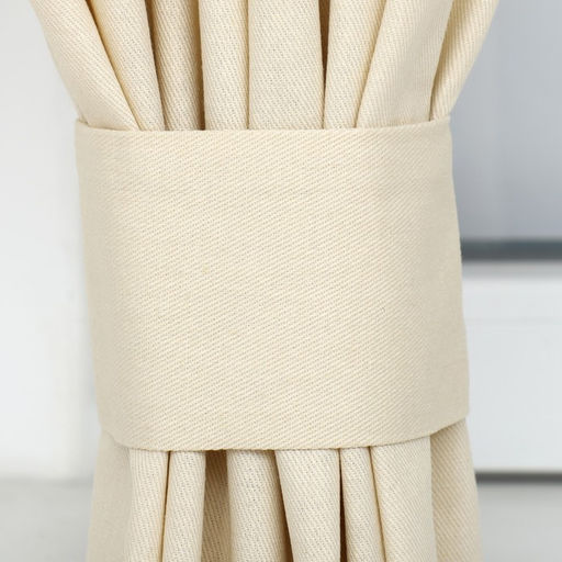 Шторы для кухни с подхватами Этель Home, молочный, 150×180 см, комплект - 2 шт.