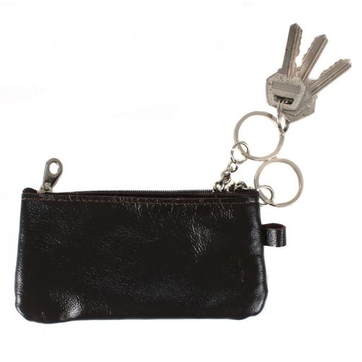Футляр для ключей Croco-кл-500 (на молнии) натуральная кожа коричневый матовый (5) 209459  фото 3