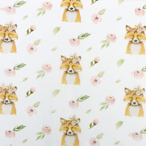 Цена за 10 шт. Бумага упаковочная тишью Лисица и сад, 50 см ? 70 см, 17 грамм