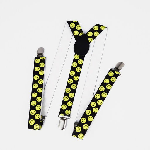 Подтяжки взрослые, ширина 2.5 см, цвет чёрный/жёлтый - Simaland фото 2