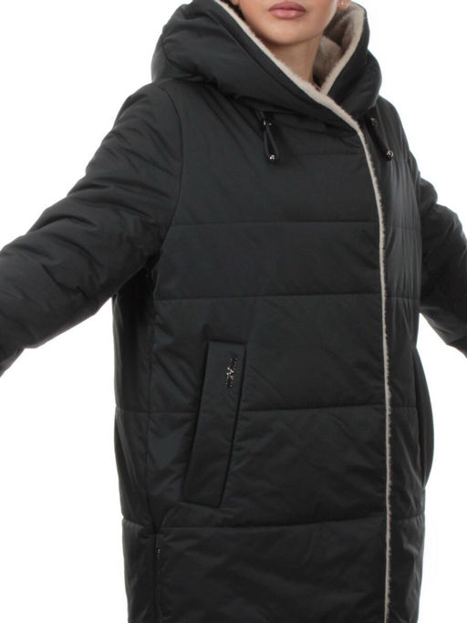 M-9115 DK. BLUE GREEN Пальто зимнее женское (верблюжья шерсть) - Fashion фото 2