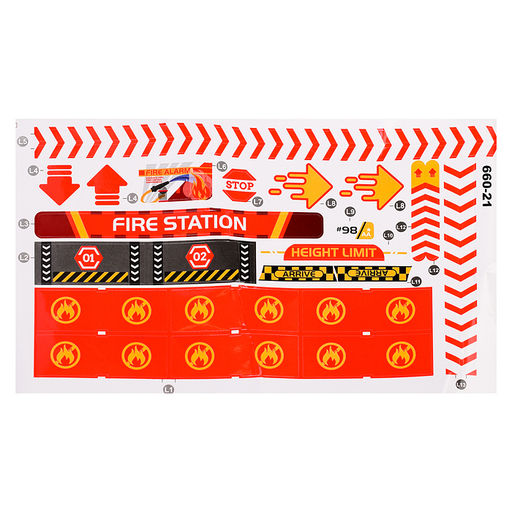 Парковка "Станция обслуживания" красная, в коробке