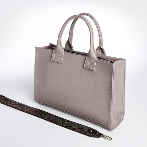 Сумка женская TEXTURA, тоут, средний размер, цвет капучино  фото 4