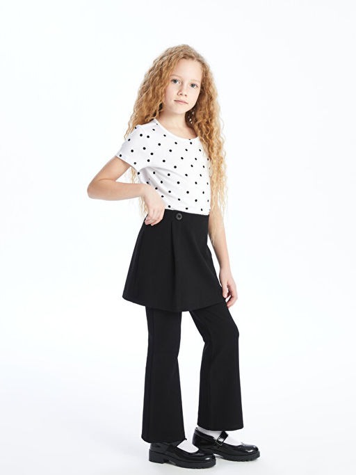 Basic K?z ?ocuk Etekli Tayt