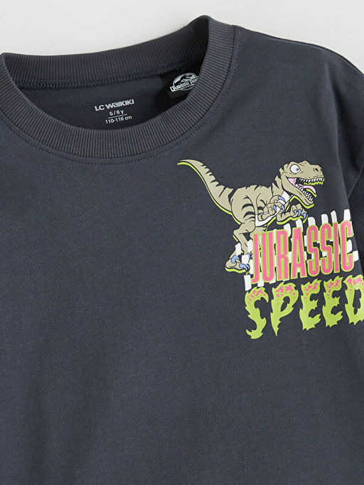 Dinozor Bask?l? Erkek ?ocuk Ti??rt