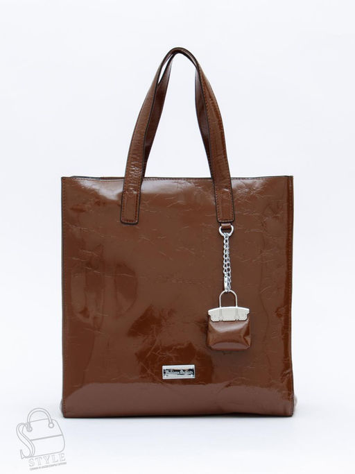 Сумка женская кожаная 91147SP brown Velina Fabbaino-Safenta в Новосибирске