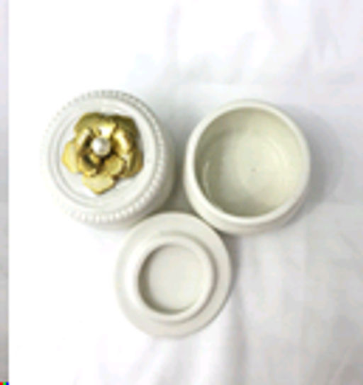 Шкатулка керамика 7,5х7,5х6 см / TC8007 /уп 144/ - Галеонтрейд фото 2