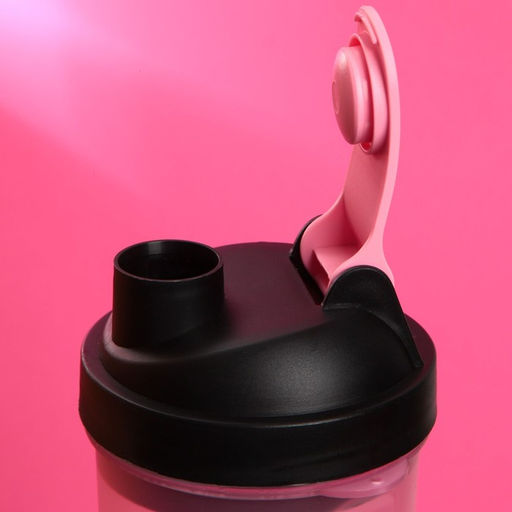 Шейкер спортивный Я могу не пить, чёрно-розовый, с чашей под протеин, 500 мл - Simaland фото 7