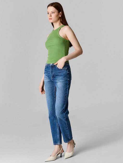 Джинсы Mom fit женские синие - Mark formelle фото 2