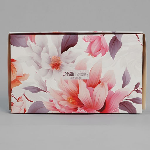 Цена за 5 шт. Кондитерская упаковка, коробка с ламинацией Для тебя цветы, 20 х 12 х 4 см