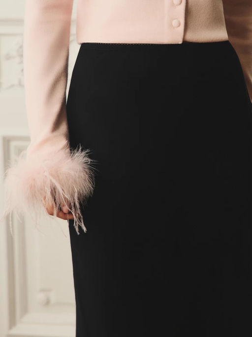 Двухслойная юбка миди / Zarina