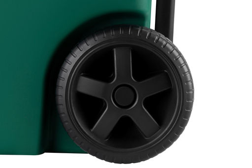 Бак для мусора 80 л 51*40*81 см с педалью, с откидной крышкой, с ручкой, на колесах, темно-зел (628) - Elan gallery фото 12