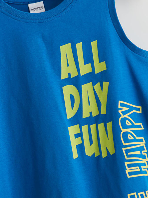 Bisiklet Yaka Erkek ?ocuk Pijama ?st