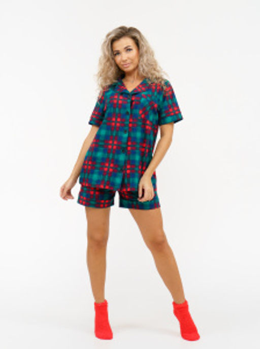 956 Пижама "Зеленая клетка"