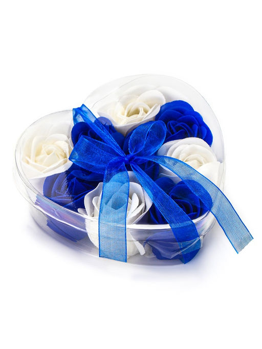 Мыльные розочки, синие и белые, набор 9 шт. - Simaland фото 7