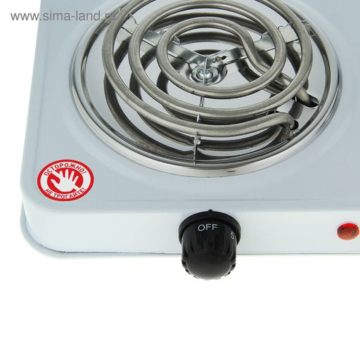 Плитка электрическая Luazon LHP-003, 2 конфорки, 2000 Вт, нагреватель спираль, белая - Luazon home фото 4