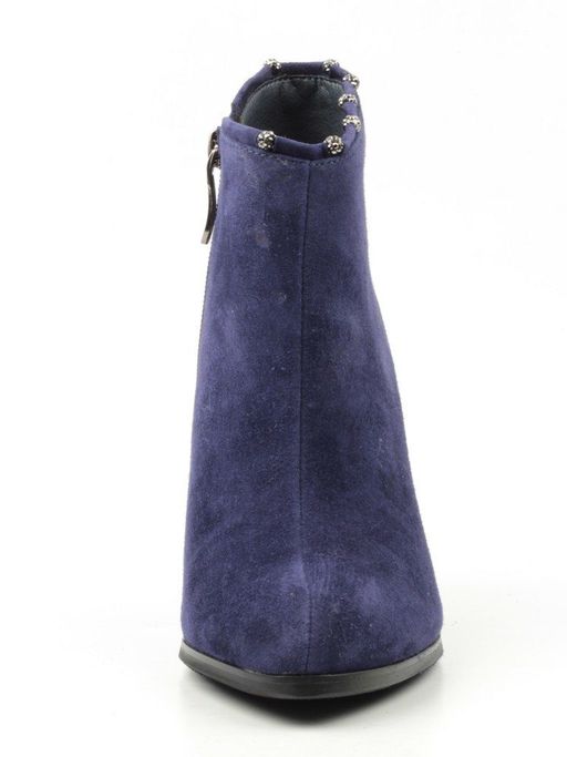 01-D8-4187 DARK BLUE Ботильоны женские (натуральная замша, байка) - Фабричный китай фото 8